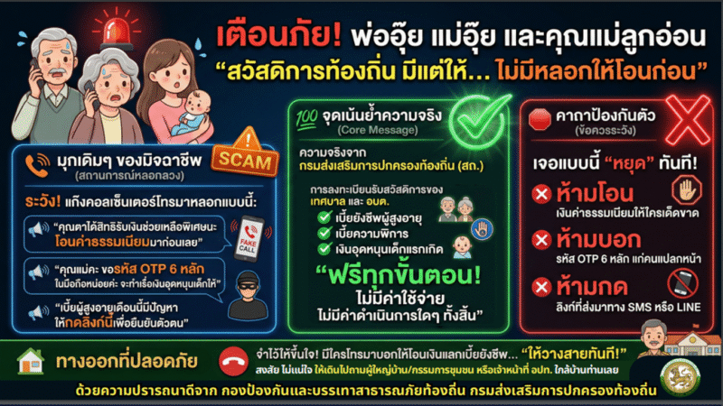 การสร้างความรู้ความเข้าใจเพื่อป้องกันการหลอกลวงทางออนไลน์ (Scammer)